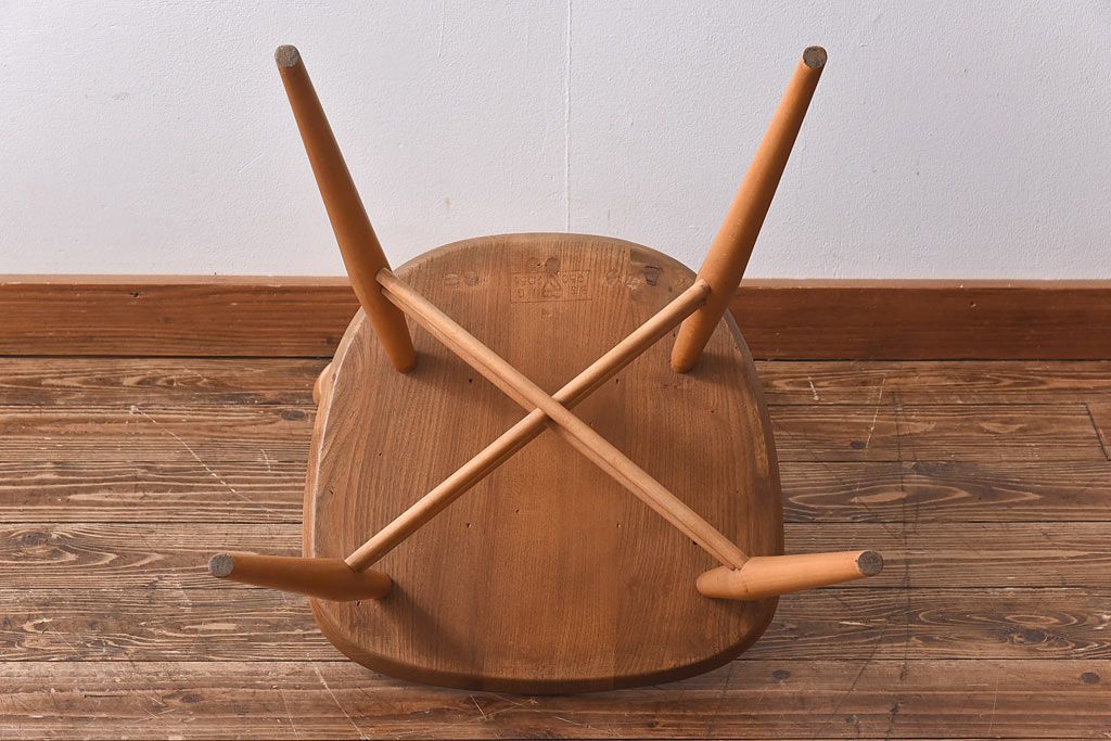 ヴィンテージ家具　ERCOL(アーコール)　イギリスビンテージ　エックスバックチェア(クロスバックチェア)(1)