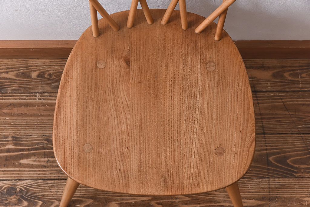 ヴィンテージ家具　ERCOL(アーコール)　イギリスビンテージ　エックスバックチェア(クロスバックチ  ェア)(2)