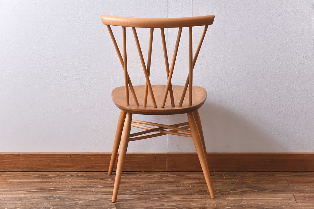 ヴィンテージ家具　ERCOL(アーコール)　イギリスビンテージ　エックスバックチェア(クロスバックチ  ェア)(2)