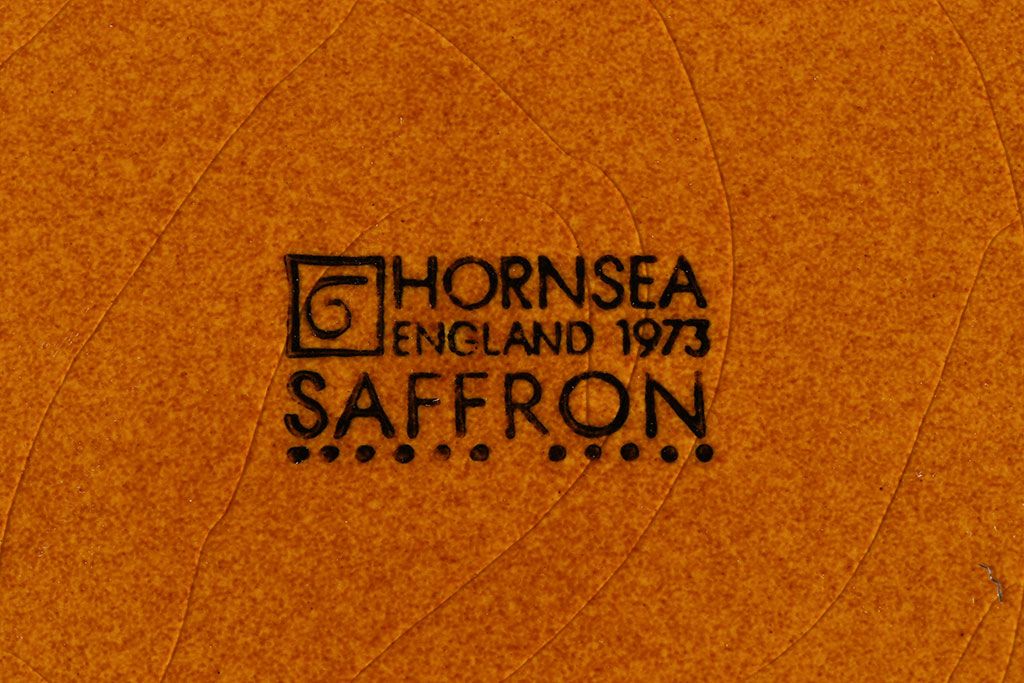 アンティーク雑貨　イギリスビンテージ　HORNSEA(ホーンジー)　Saffron(サフラン)　レトロでかわいらしいトリオ2客セット(1)
