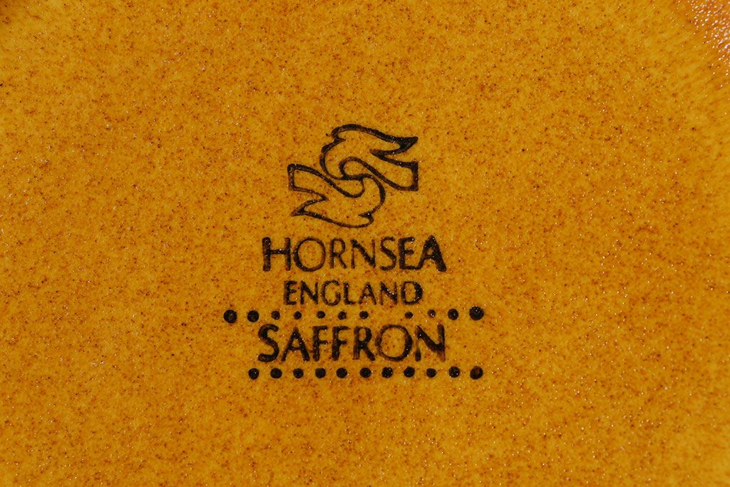 アンティーク雑貨　イギリスビンテージ　HORNSEA(ホーンジー)　Saffron(サフラン)　レトロでかわいらしいトリオ2客セット(2)