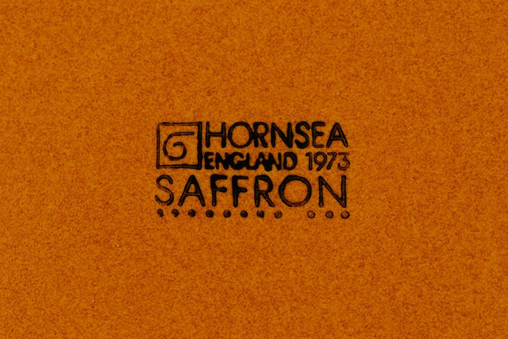 アンティーク雑貨　イギリスビンテージ　HORNSEA(ホーンジー)　Saffron(サフラン)　レトロでかわいらしいトリオ2客セット(2)