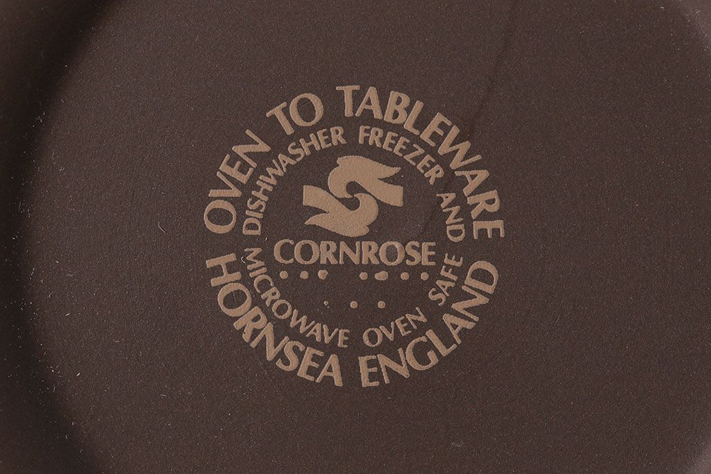 アンティーク雑貨　イギリスビンテージ　HORNSEA(ホーンジー)　Cornrose(コーンローズ)　カップ&ソーサー1客