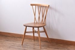 ヴィンテージ家具　ERCOL(アーコール)　イギリスビンテージ　エックスバックチェア(クロスバックチェア)(3)