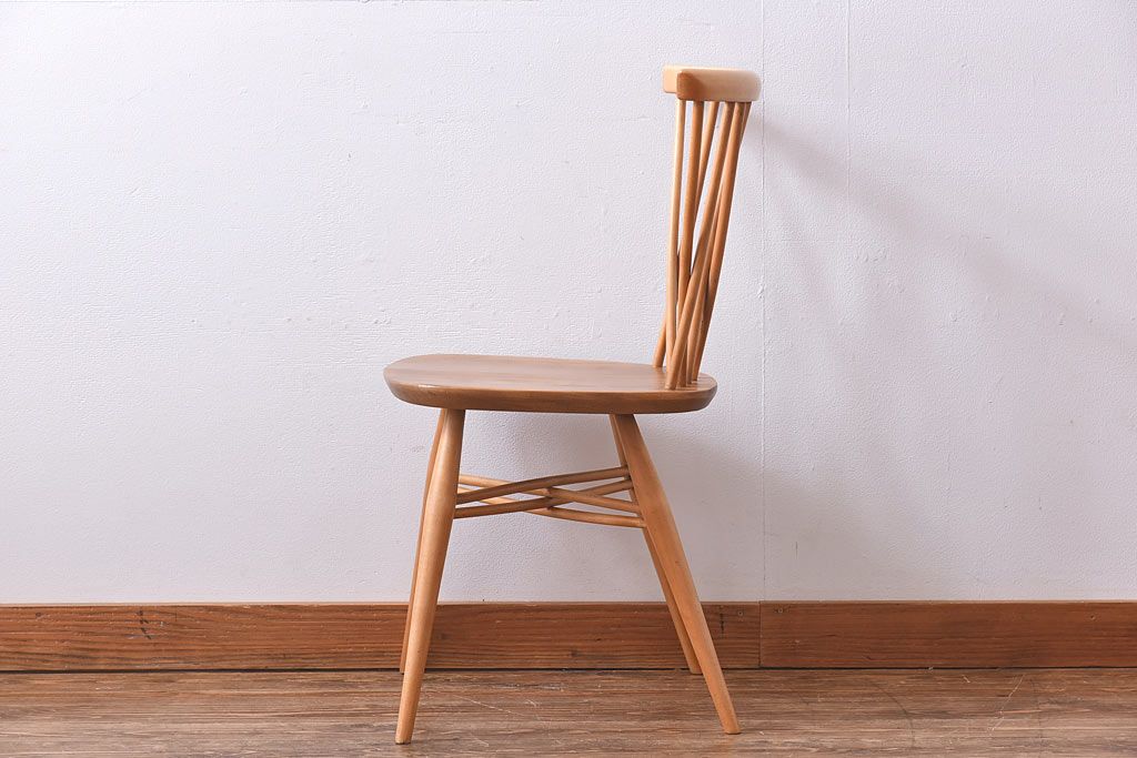 ヴィンテージ家具　ERCOL(アーコール)　イギリスビンテージ　エックスバックチェア(クロスバックチェア)(3)