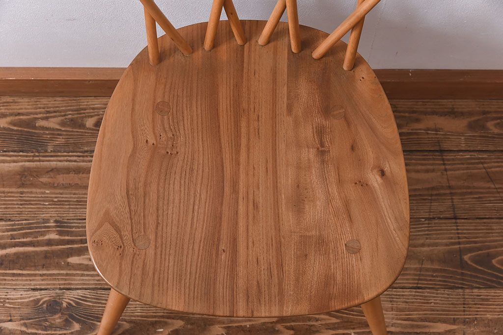 ヴィンテージ家具　ERCOL(アーコール)　イギリスビンテージ　エックスバックチェア(クロスバックチェア)(3)