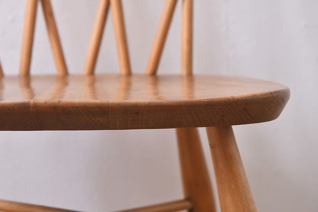 ヴィンテージ家具　ERCOL(アーコール)　イギリスビンテージ　エックスバックチェア(クロスバックチェア)(3)