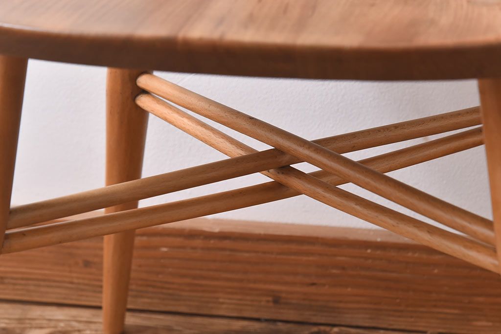 ヴィンテージ家具　ERCOL(アーコール)　イギリスビンテージ　エックスバックチェア(クロスバックチェア)(3)
