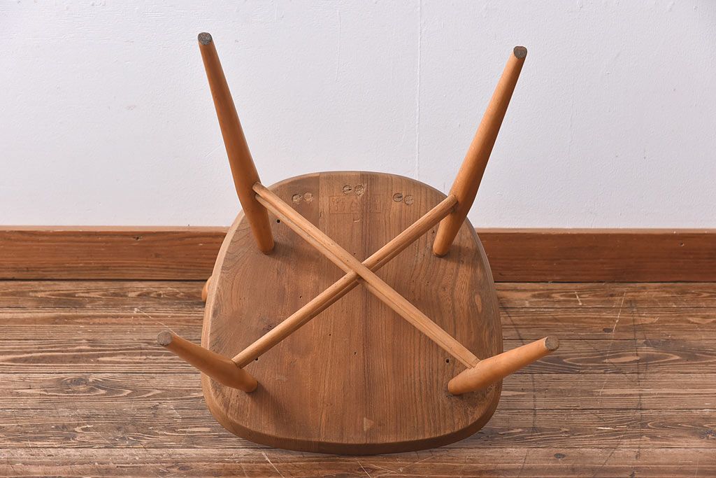 ヴィンテージ家具　ERCOL(アーコール)　イギリスビンテージ　エックスバックチェア(クロスバックチェア)(3)