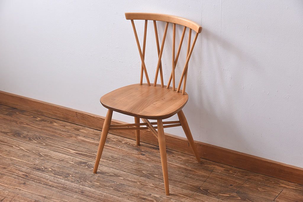ヴィンテージ家具　ERCOL(アーコール)　イギリスビンテージ　エックスバックチェア(クロスバックチェア)