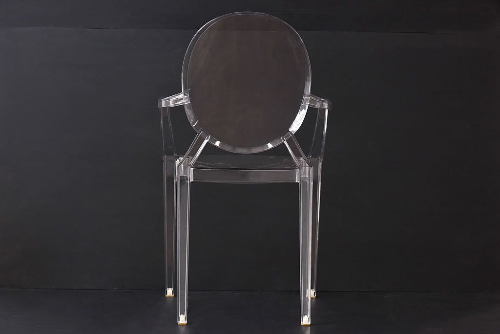 中古　Kartell(カルテル)　Louis Ghost(ルイ・ゴースト)　アームチェア(椅子)(定価約4万6千円)