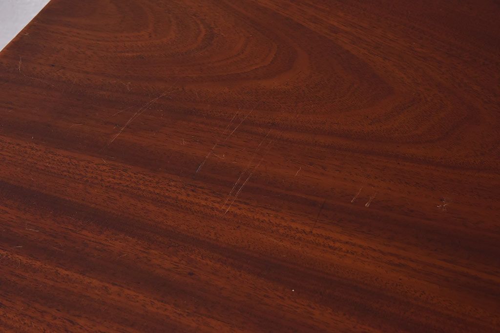 アンティーク家具　アンティーク　マホガニー材　象嵌がお洒落なサイドテーブル(コンソールテーブル  、折りたたみ机)