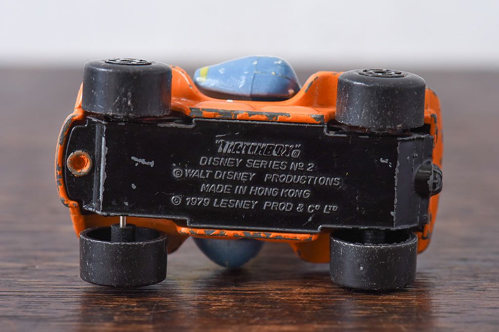 アンティーク雑貨　LESNEY社(レズニー)　matchbox(マッチボックス)　ディズニーシリーズ　NO.2　ドナルドダック　ミニカー(おもちゃ)