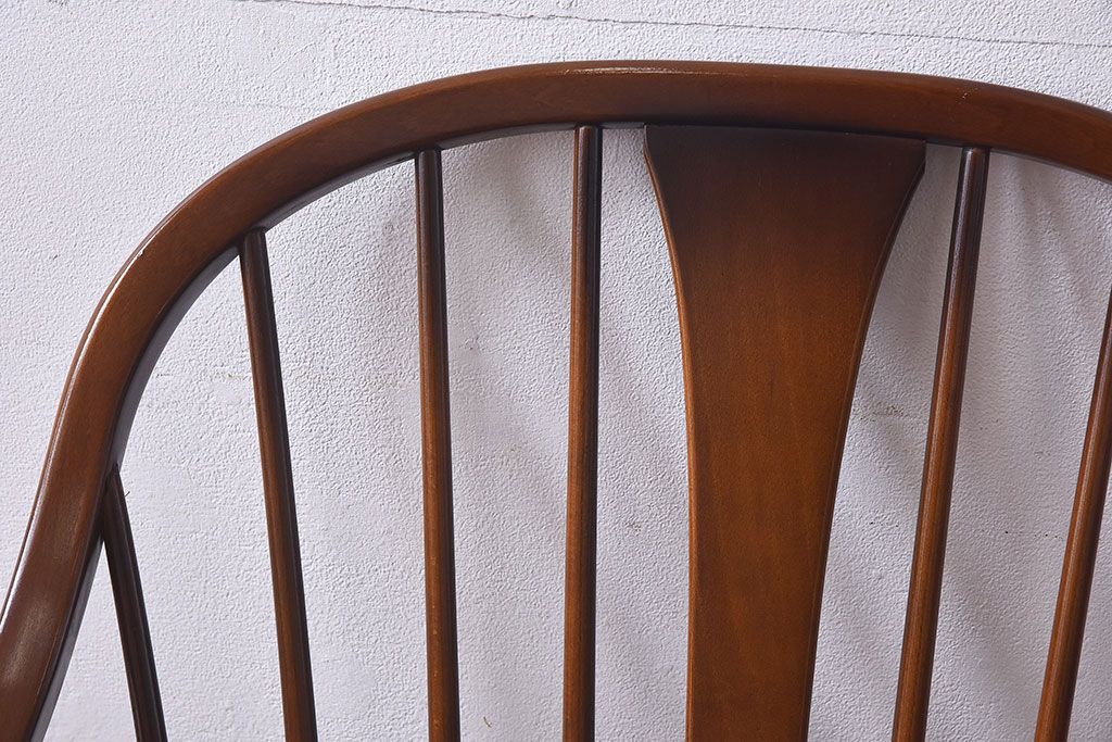 ヴィンテージ家具　【T様ご決済分】ERCOL(アーコール)　イギリスビンテージ　スモーカーズチェア(カウホーンチェア、ダイニングチェア)