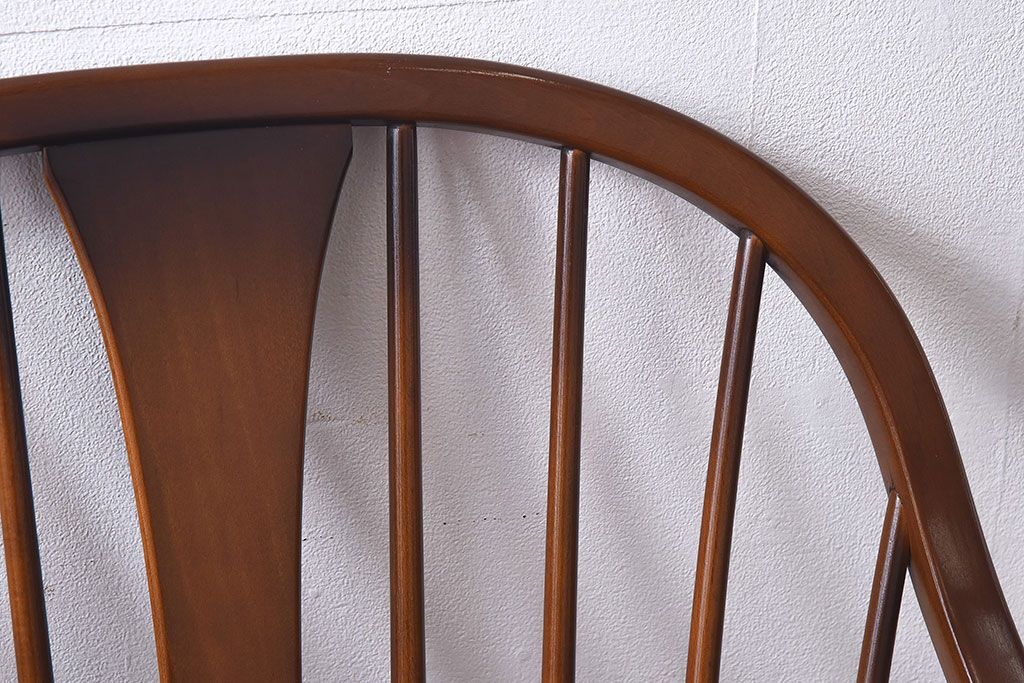 ヴィンテージ家具　【T様ご決済分】ERCOL(アーコール)　イギリスビンテージ　スモーカーズチェア(カウホーンチェア、ダイニングチェア)