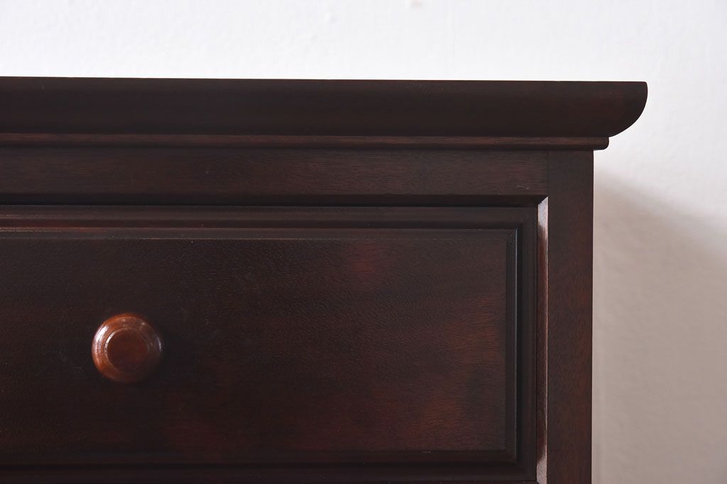 中古美品　松本民芸家具　滑らかな木肌が魅力的なA型・チェスト(小物整理タンス、引き出し)(定価約21万円)