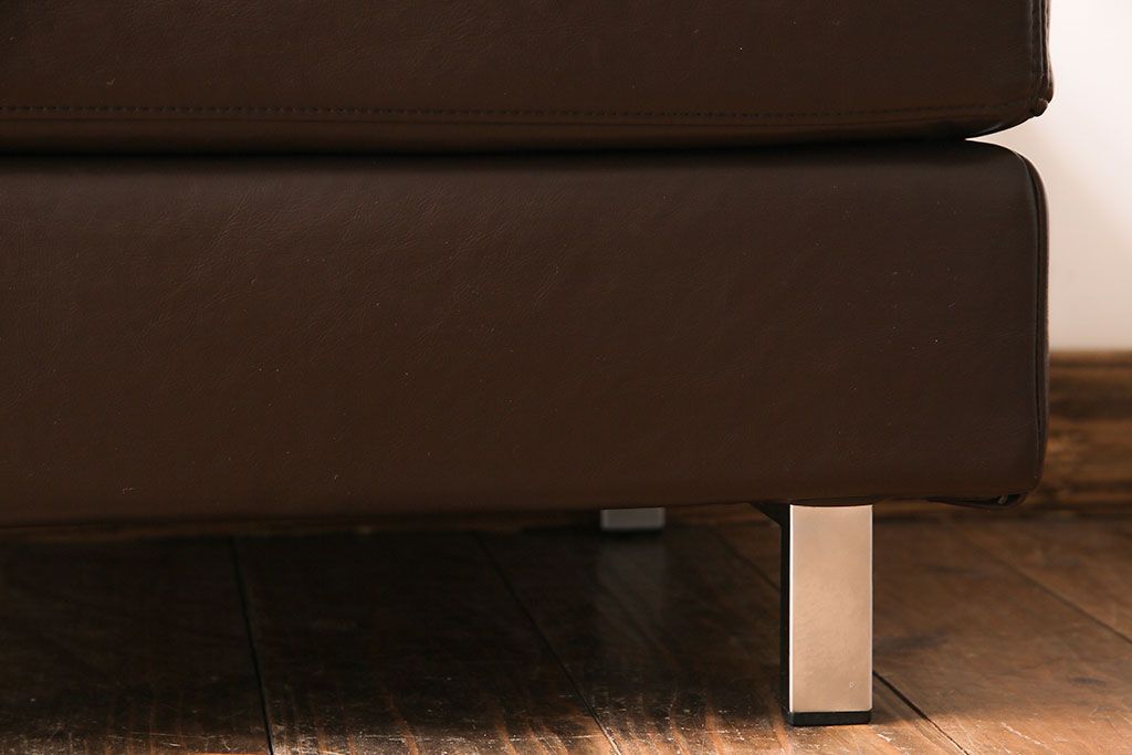 中古　日本フクラ(HUKLA)　N860　シンプルモダンなスツール(オットマンチェア、椅子)(1)