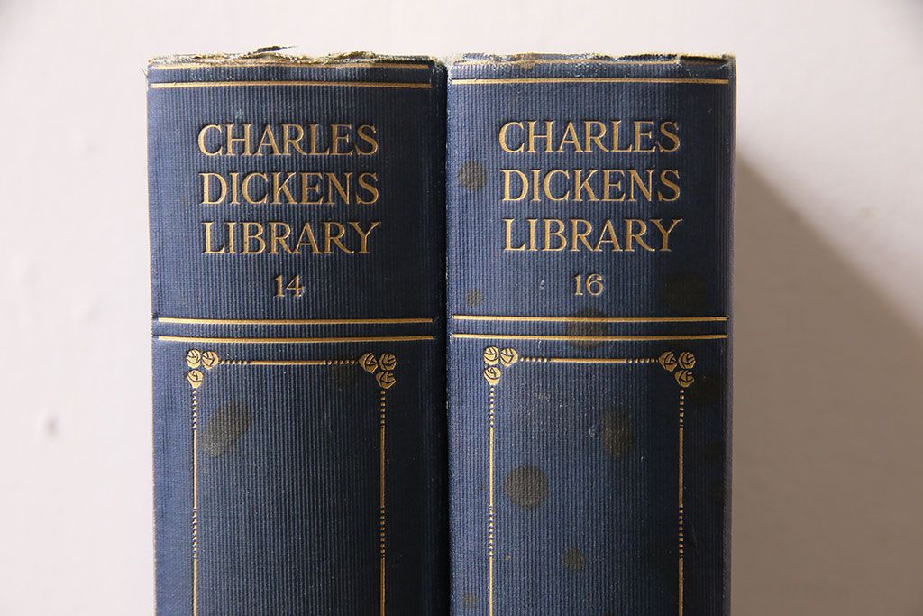 アンティーク雑貨　英国アンティーク　CHARLES DICKENS(チャールズ・ディケンズ)　洋書(本、英字本、小説)2冊セット(2)