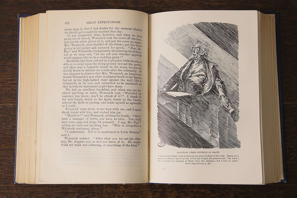 アンティーク雑貨　英国アンティーク　CHARLES DICKENS(チャールズ・ディケンズ)　洋書(本、英字本、小説)2冊セット(2)