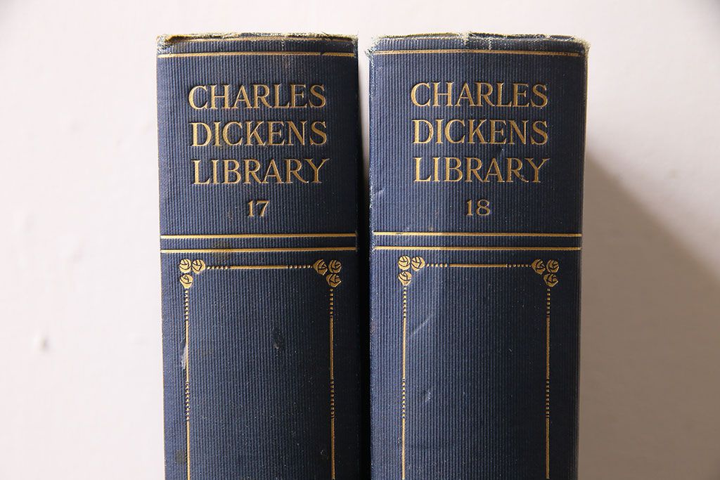 アンティーク雑貨　英国アンティーク　CHARLES DICKENS(チャールズ・ディケンズ)　洋書(本、英字本、小説)2冊セット(3)