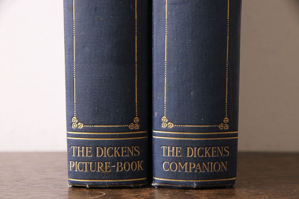 アンティーク雑貨　英国アンティーク　CHARLES DICKENS(チャールズ・ディケンズ)　洋書(本、英字本、小説)2冊セット(3)