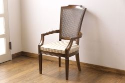 展示美品　maruni(マルニ)　地中海ロイヤル 　シャルル　アームチェア(ダイニングチェア、椅子)(定価約13万円)(1)