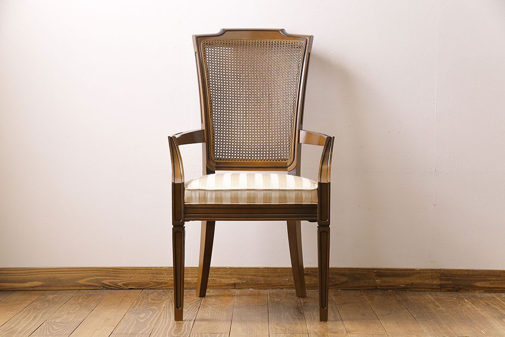 展示美品 maruni(マルニ) 地中海ロイヤル シャルル アームチェア(ダイニングチェア、椅子)(定価約13万円)(1) | ラフジュ工房