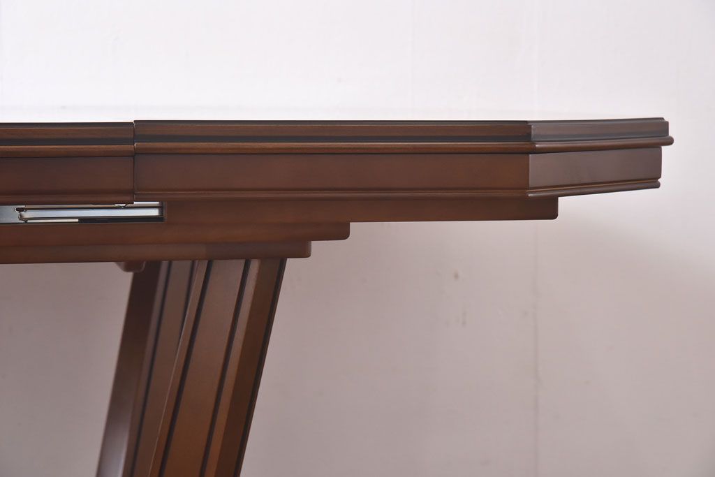 中古　展示美品　maruni(マルニ)　地中海ロイヤルシリーズ　 パーティテーブル(エクステンションテーブル、カフェテーブル)(定価約35万円)