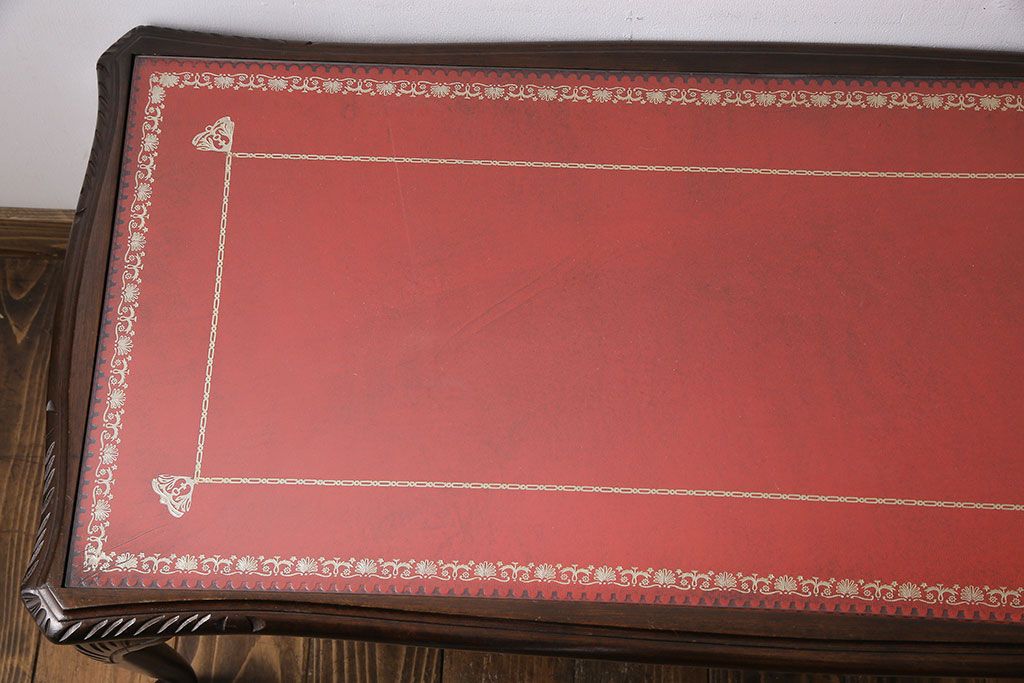 ヴィンテージ家具 イギリスビンテージ レザートップとシックな ヴィンテージ家具 イギリスビンテージ レザートップとシックな