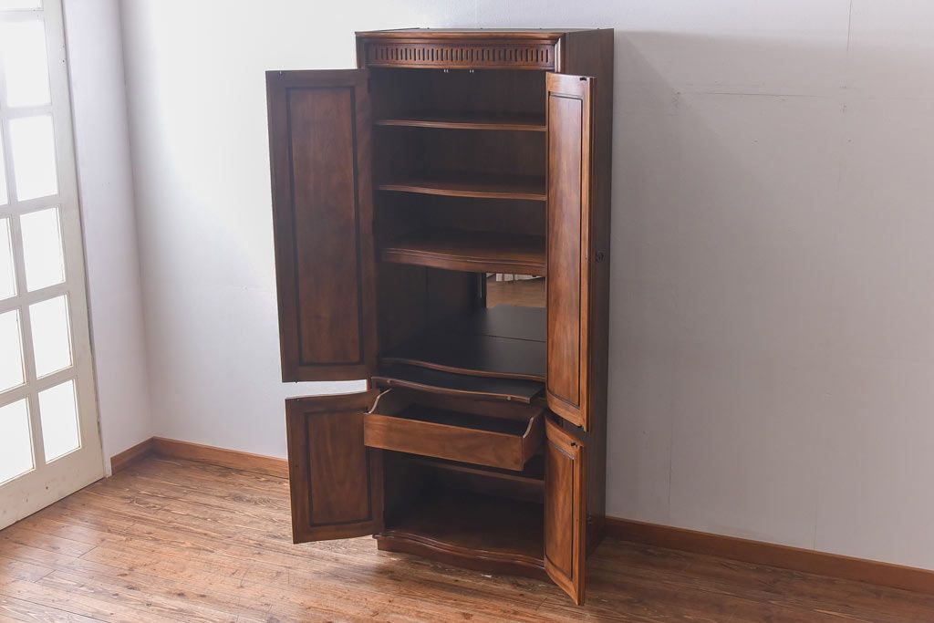 中古　DREXEL HERITAGE(ドレクセルヘリテイジ)　Grand Villa(グランドヴィラ)　Bar Wall Unit キャビネット(収納棚)(定価約69万円)(1)