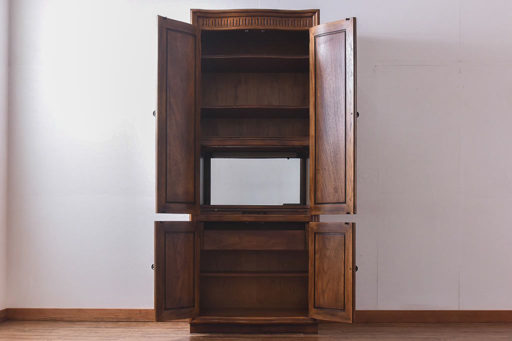 中古　DREXEL HERITAGE(ドレクセルヘリテイジ)　Grand Villa(グランドヴィラ)　Bar   Wall Unit キャビネット(収納棚)(定価約69万円)