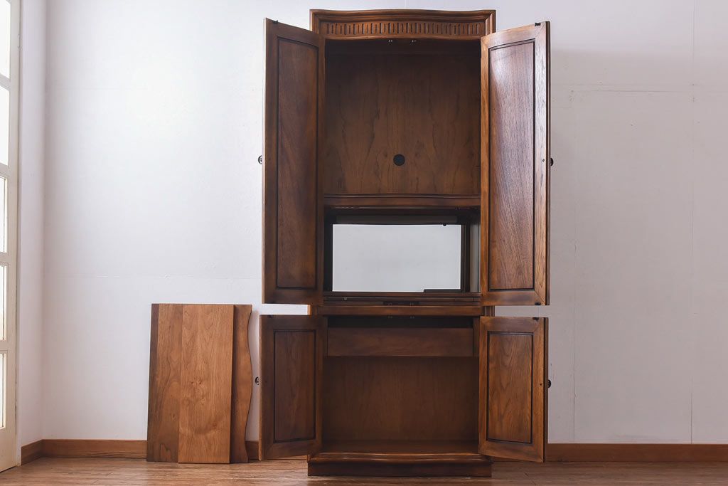 中古　DREXEL HERITAGE(ドレクセルヘリテイジ)　Grand Villa(グランドヴィラ)　Bar   Wall Unit キャビネット(収納棚)(定価約69万円)