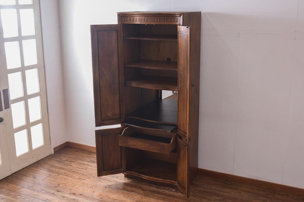 中古　DREXEL HERITAGE(ドレクセルヘリテイジ)　Grand Villa(グランドヴィラ)　Bar   Wall Unit キャビネット(収納棚)(定価約69万円)