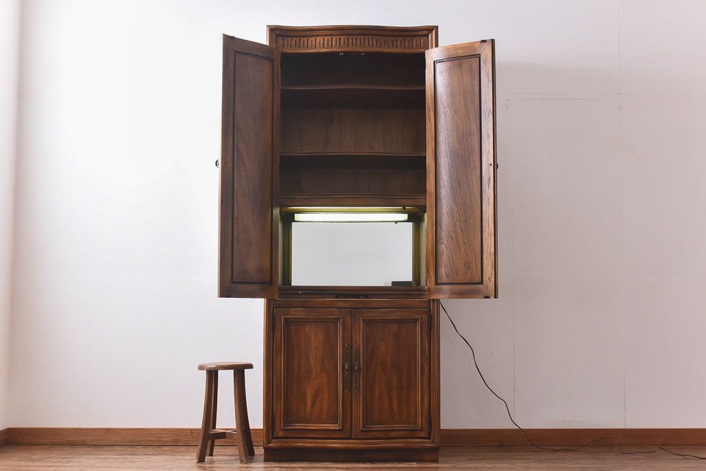 中古　DREXEL HERITAGE(ドレクセルヘリテイジ)　Grand Villa(グランドヴィラ)　Bar   Wall Unit キャビネット(収納棚)(定価約69万円)