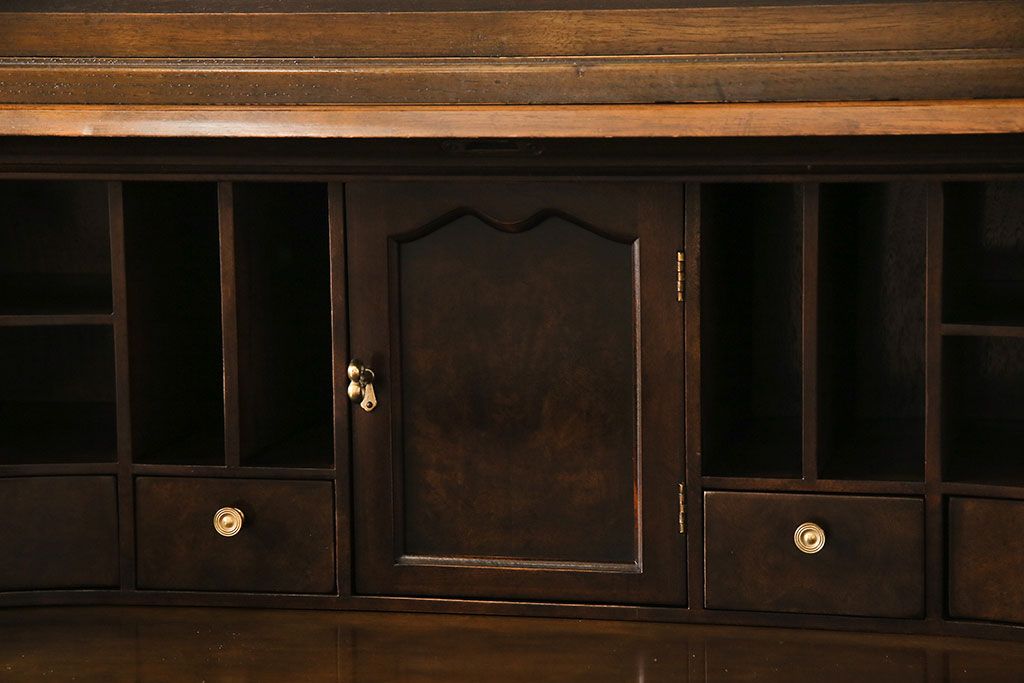 中古　DREXEL HERITAGE(ドレクセルヘリテイジ)　Old World(オールドワールド)　セクレタリー(ライティングビューロー、ワークデスク、在宅ワーク、在宅用、収納棚)(定価約226万円)(R-029290)