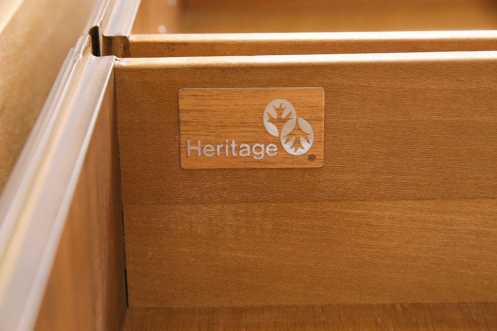 中古　DREXEL HERITAGE(ドレクセルヘリテイジ)　Old World(オールドワールド)　セクレタリー(ライティングビューロー、ワークデスク、在宅ワーク、在宅用、収納棚)(定価約226万円)(R-029290)