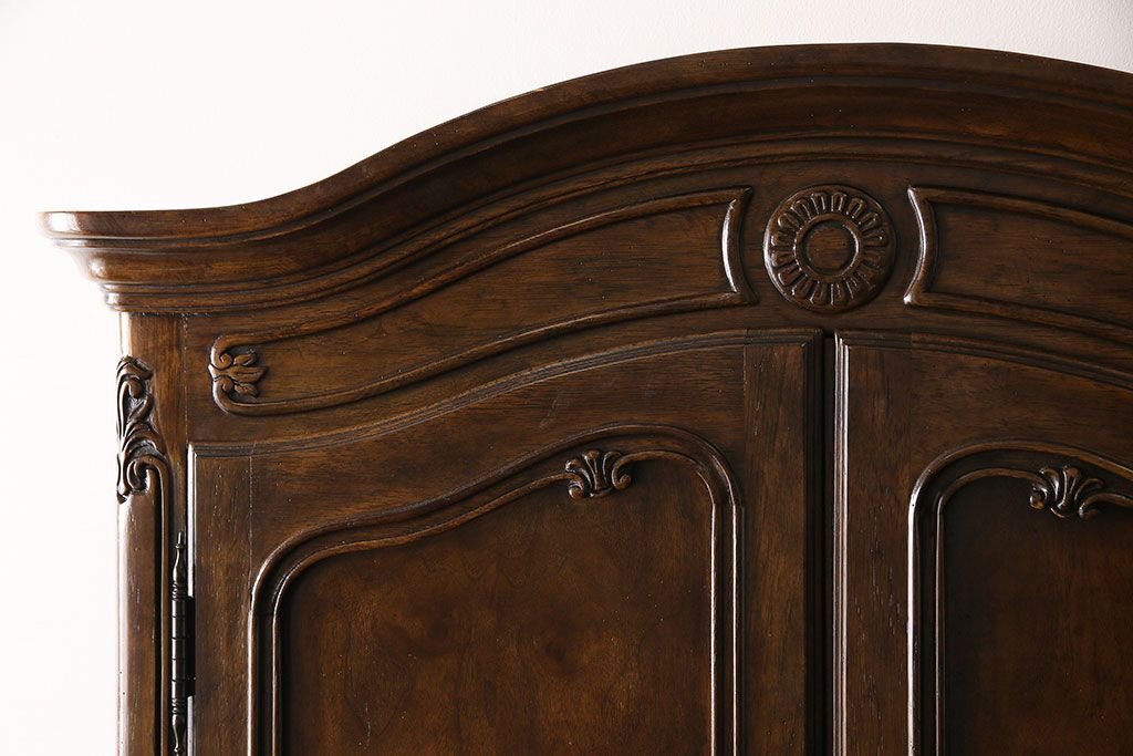 中古　DREXEL HERITAGE(ドレクセルヘリテイジ)　Old World(オールドワールド)　セクレタリー(ライティングビューロー、ワークデスク、在宅ワーク、在宅用、収納棚)(定価約226万円)(R-029290)