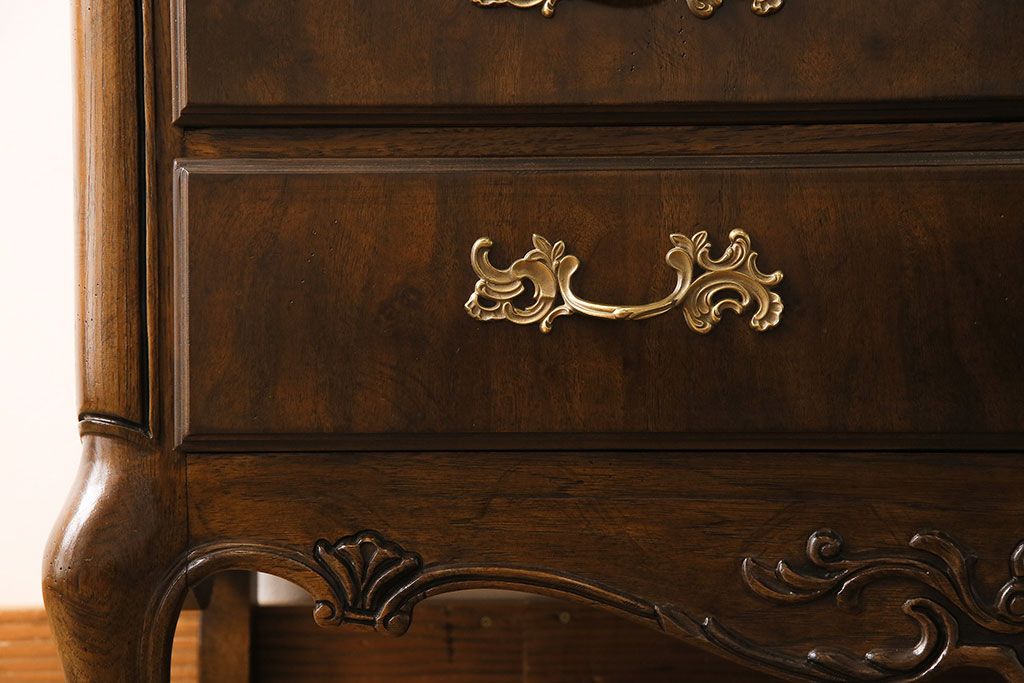 中古　DREXEL HERITAGE(ドレクセルヘリテイジ)　Old World(オールドワールド)　セクレタリー(ライティングビューロー、ワークデスク、在宅ワーク、在宅用、収納棚)(定価約226万円)(R-029290)