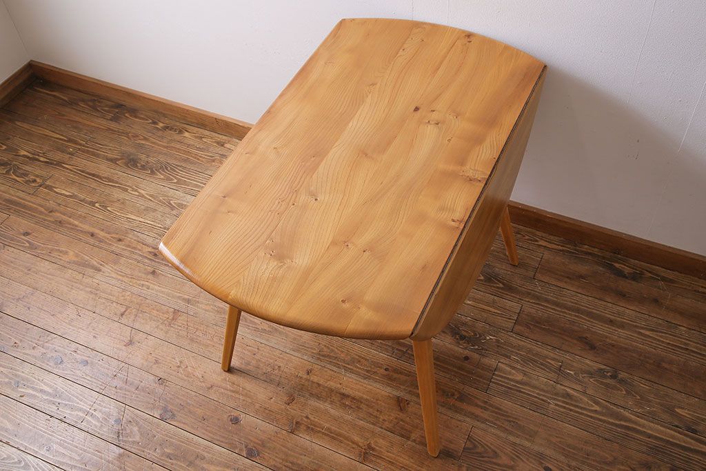 アンティーク家具　イギリス ERCOL(アーコール)　ウィンザーシリーズ　ドロップリーフテーブル(バタフライテーブル)