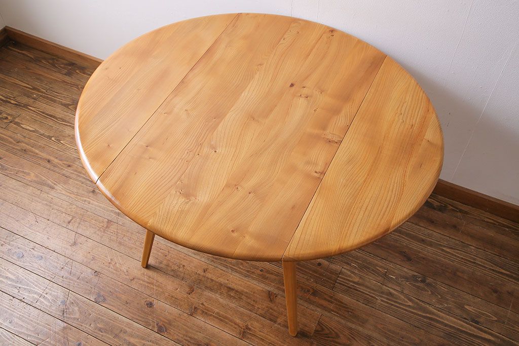 アンティーク家具　イギリス ERCOL(アーコール)　ウィンザーシリーズ　ドロップリーフテーブル(バタフライテーブル)