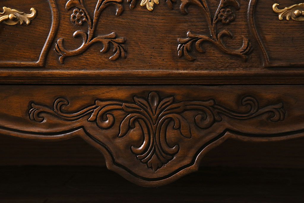 中古美品　DREXEL HERITAGE(ドレクセルヘリテイジ)　old continent(オールドコンチネント)　ドレッシングチェスト(ドレッサー、三面鏡、ミラー、サイドチェスト)(定価約140万円)