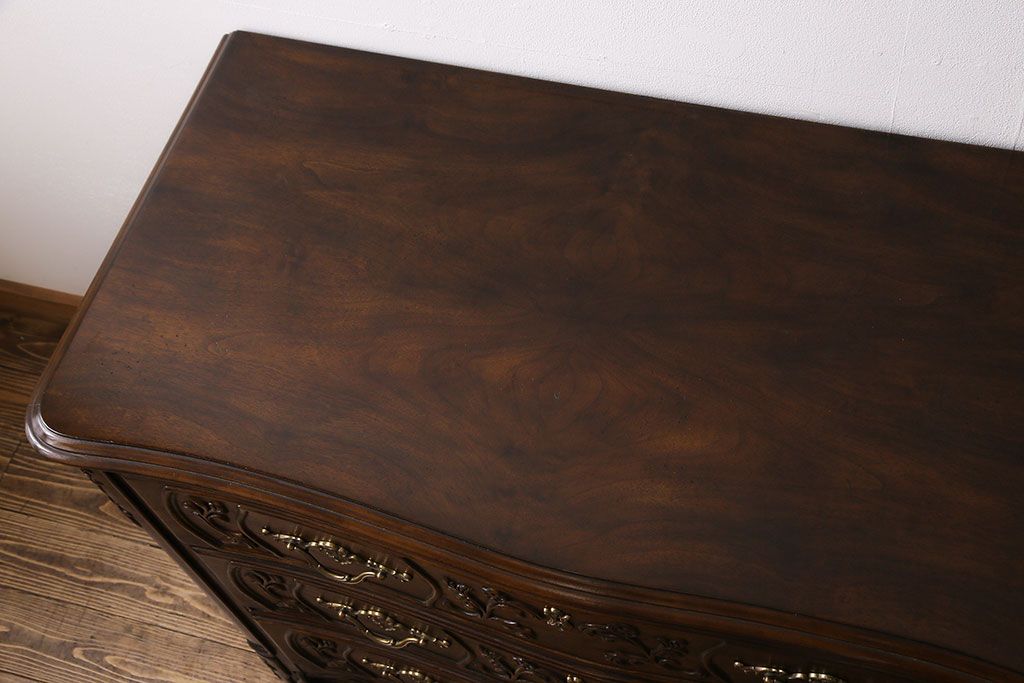 中古美品　DREXEL HERITAGE(ドレクセルヘリテイジ)　old continent(オールドコンチネント)　ドレッシングチェスト(ドレッサー、三面鏡、ミラー、サイドチェスト)(定価約140万円)