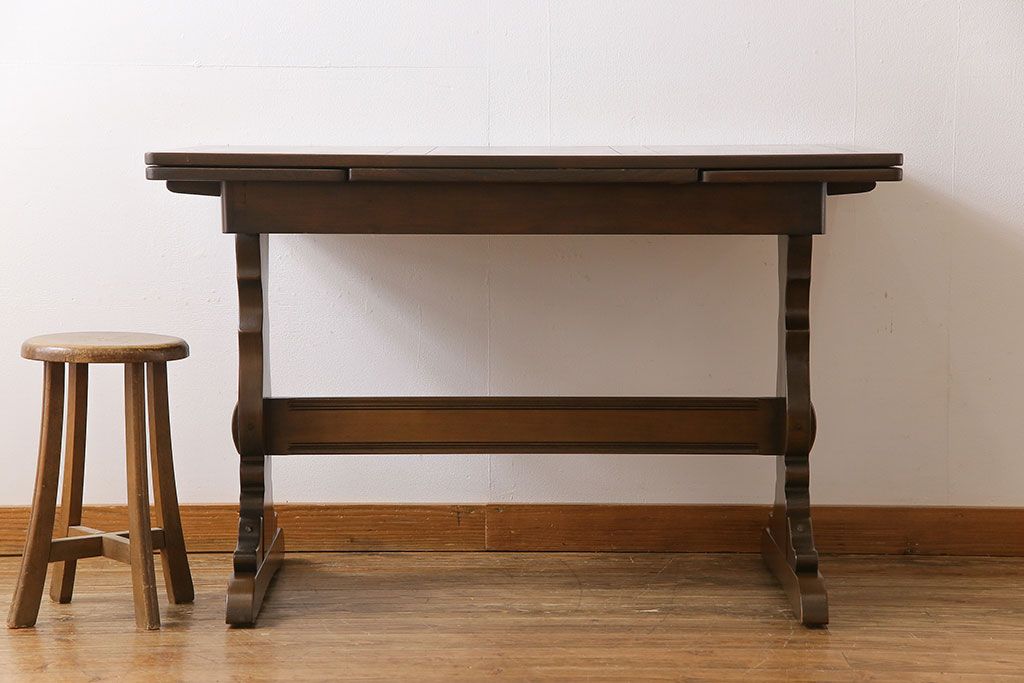 アンティーク家具　イギリス ERCOL(アーコール)　カントリースタイルにおすすめなエクステンションテーブル(拡張式テーブル)