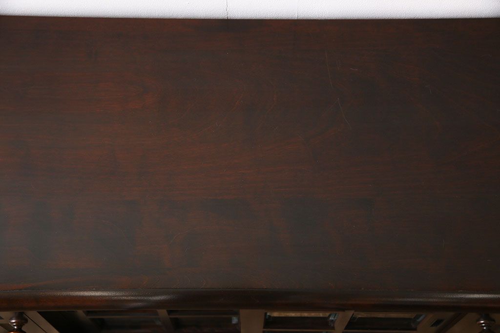 中古　北海道民芸家具　HM135　扉の面取りデザインが美しいサイドボード(定価約38万円)(1)