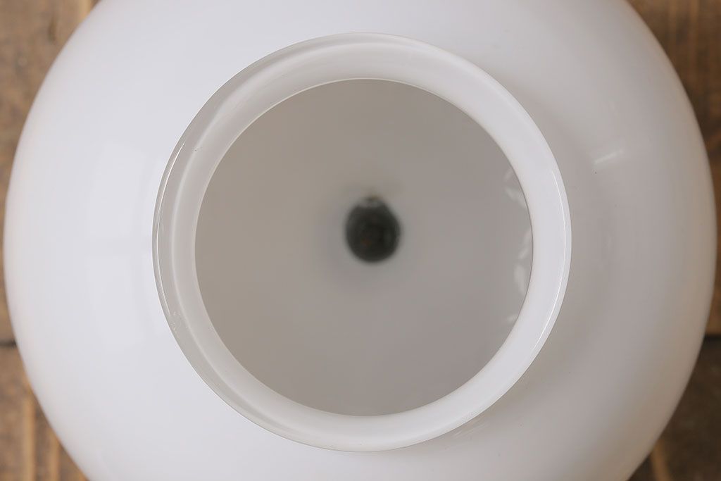 和製アンティーク　球体のシルエットが魅力の切子シェード(天井照明)