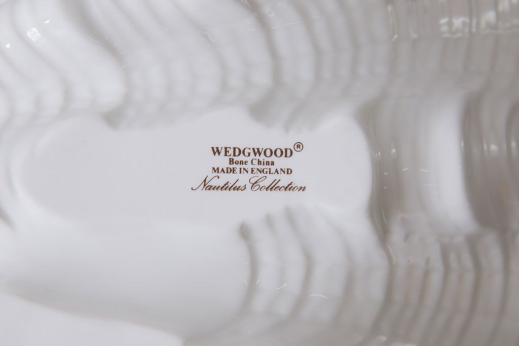 アンティーク雑貨　中古　イギリス Wedgwood(ウェッジウッド)　NAUTILUS(ノーチラス)　シェルプレート・大(ディッシュ)(2)