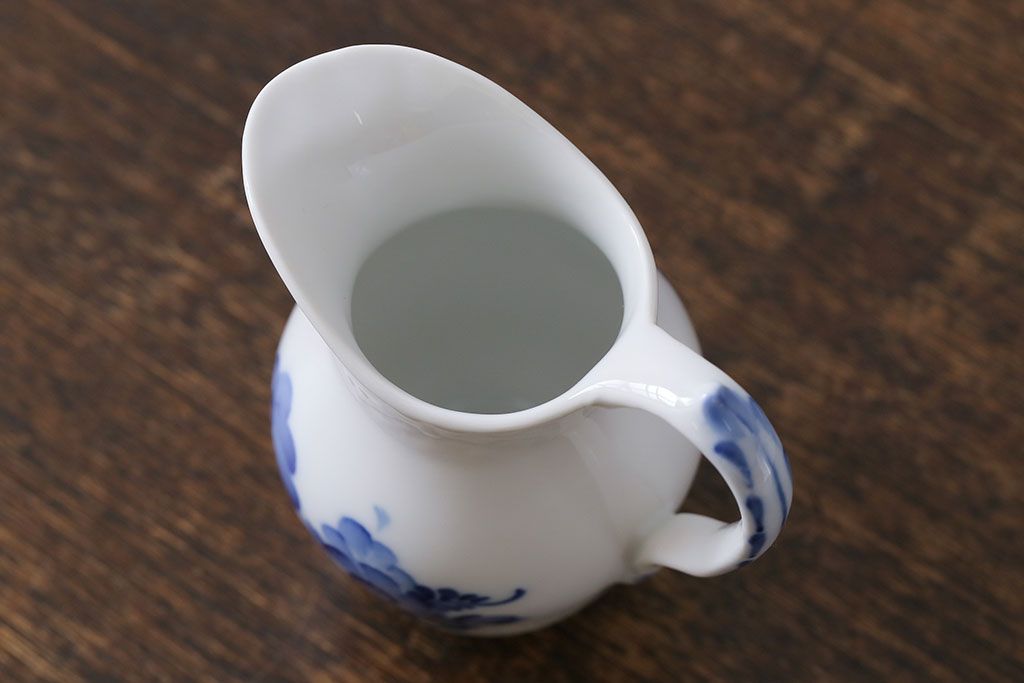 アンティーク雑貨　中古　ROYAL COPENHAGEN(ロイヤルコペンハーゲン)　ブルーフラワー　ジャグS(ミルクポット)(2)