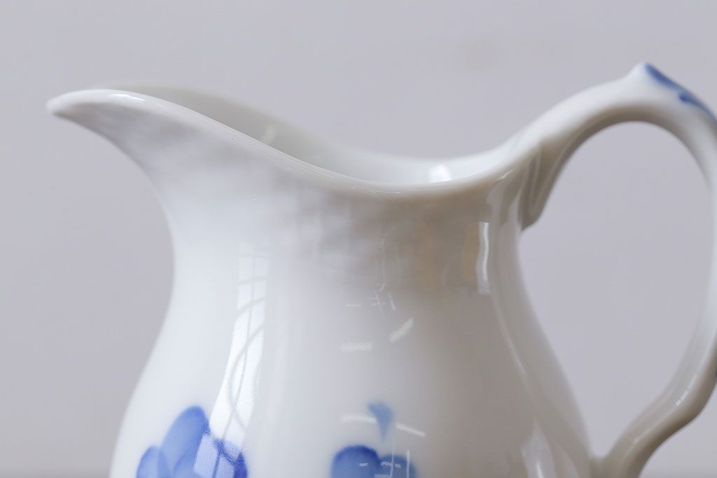 アンティーク雑貨　中古　ROYAL COPENHAGEN(ロイヤルコペンハーゲン)　ブルーフラワー　ジャグS(ミルクポット)(2)