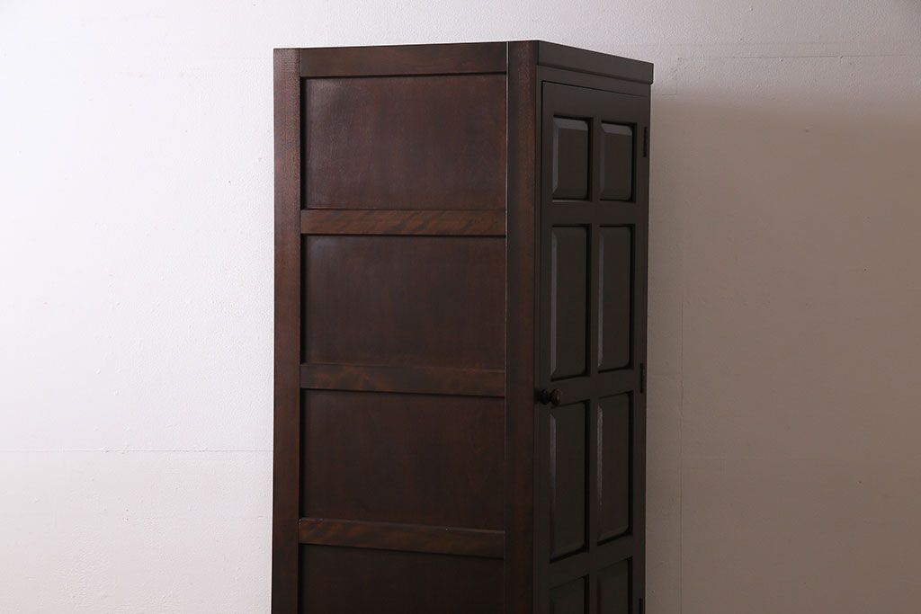 中古　松本民芸家具　DII-12型　洋服箪笥(ワードローブ、収納棚)(定価約36万円)