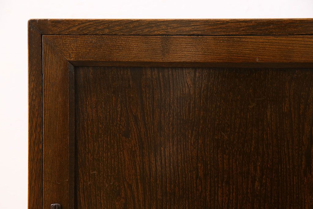 アンティーク家具　和製アンティーク　栓材　古い木の質感が魅力の書類ケース(収納棚)
